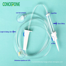 Disposable I. V. Infusion Set with Flow Regulator